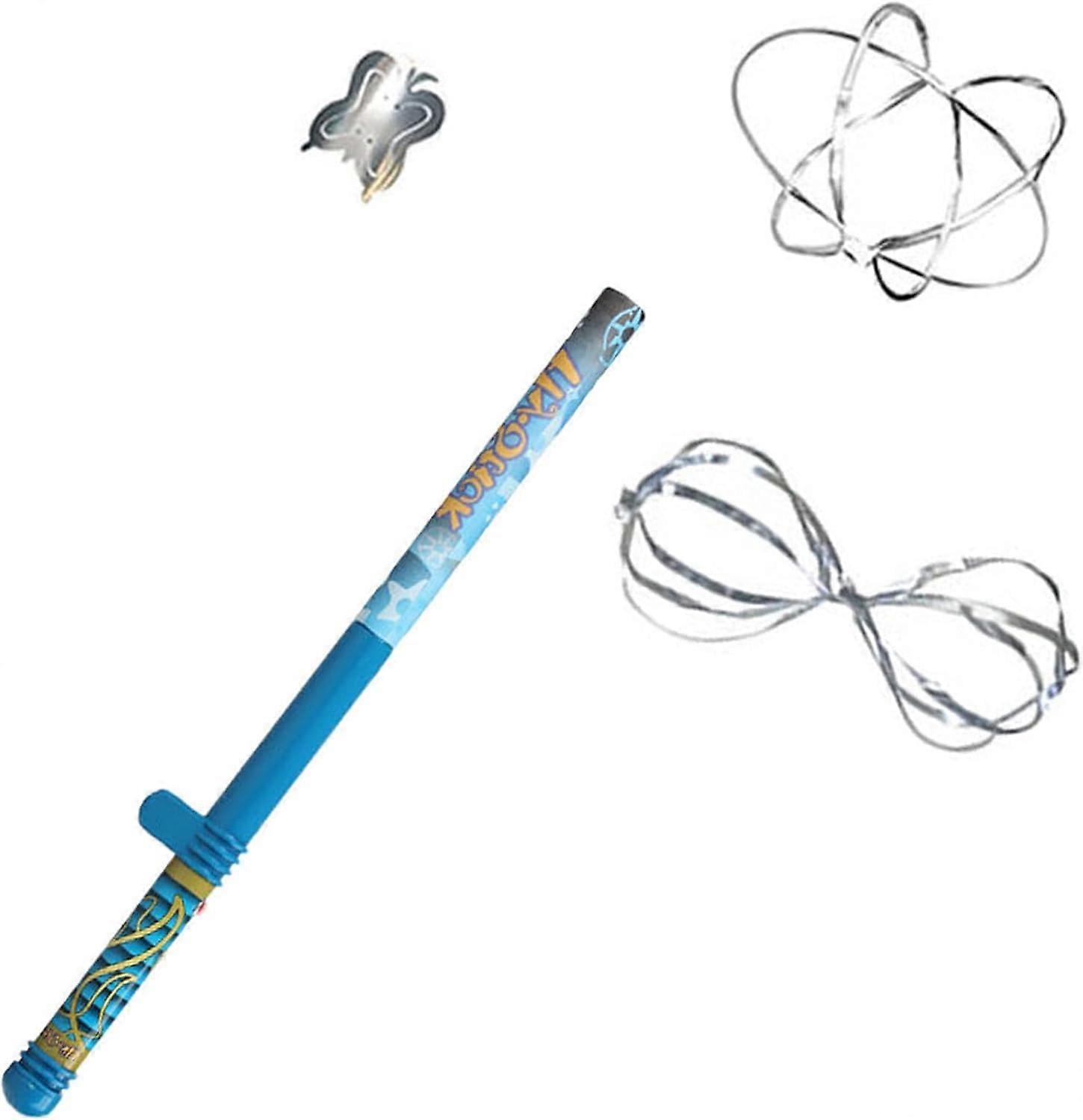 Static Electricity Science Kit with Electric Levitation Wand, 10 Flying Shapes, Deep Blue