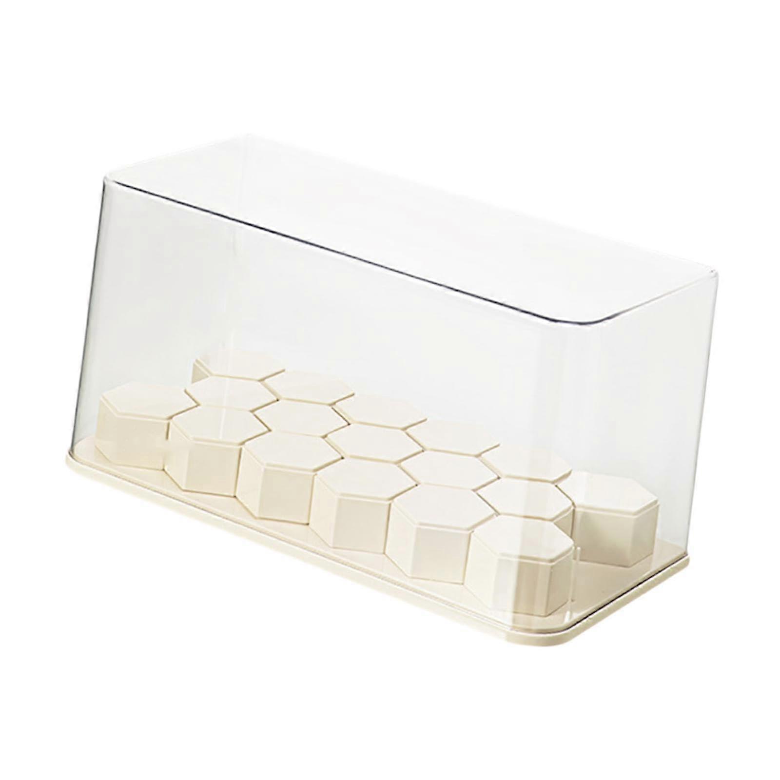 Display Case for Collectibles with Dustproof Clear Acrylic Box, Stackable Stand, 40x20x20cm