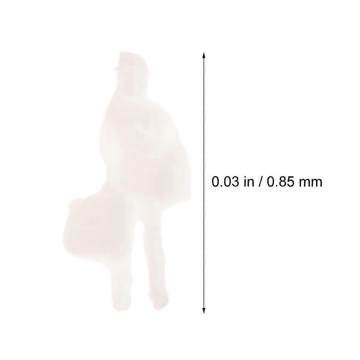 Little Human Figures 50Pcs Different Gestures Model Train Set Doll House Decoration 8.5Mm