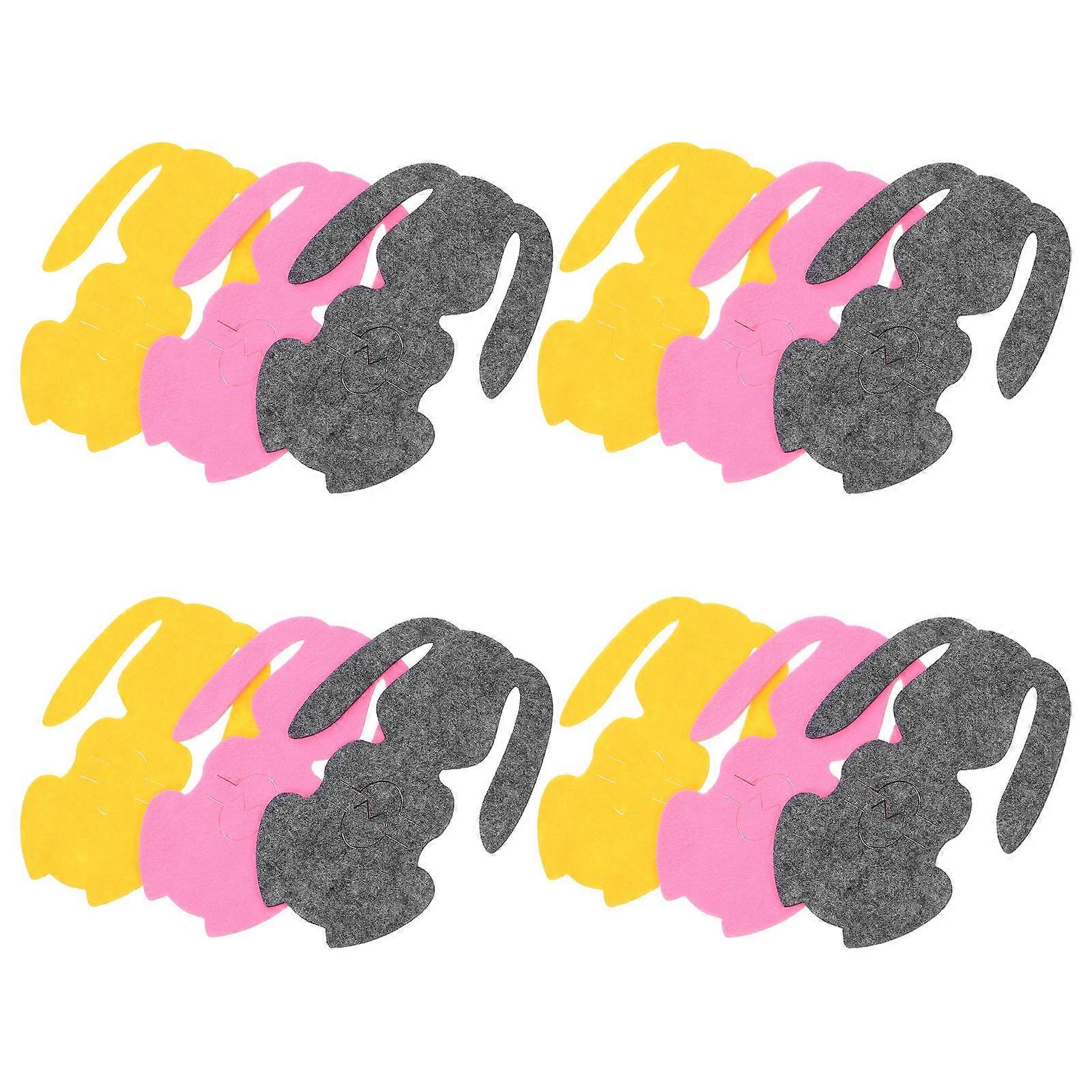 Absorbent Felt Drink Coasters for Home Use 36Pcs Easter Bunny Design