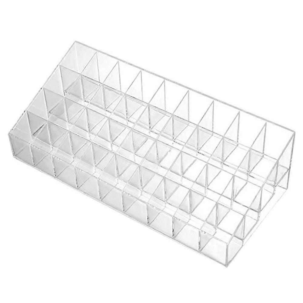 36 Grid transparent akryl läppstift rack kosmetiskt displayställ