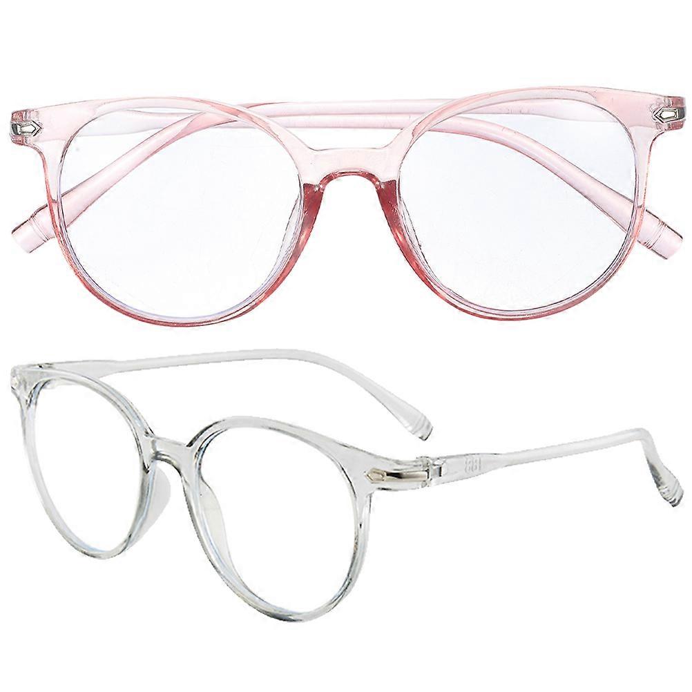 Blue Light Blocking Glasses Clear Frame Glasses 2Pcs Use