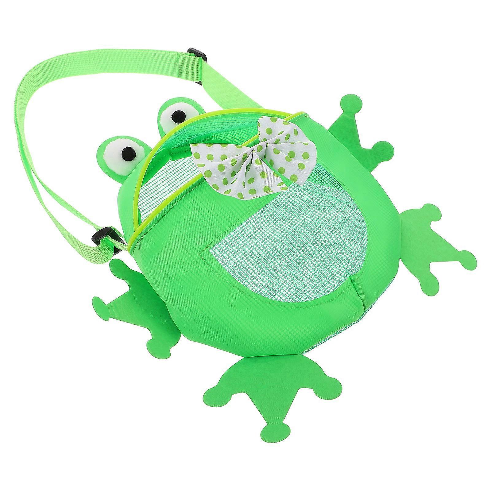 Frog Beach Bag for Sand Toy Storage 2Pcs with Straps