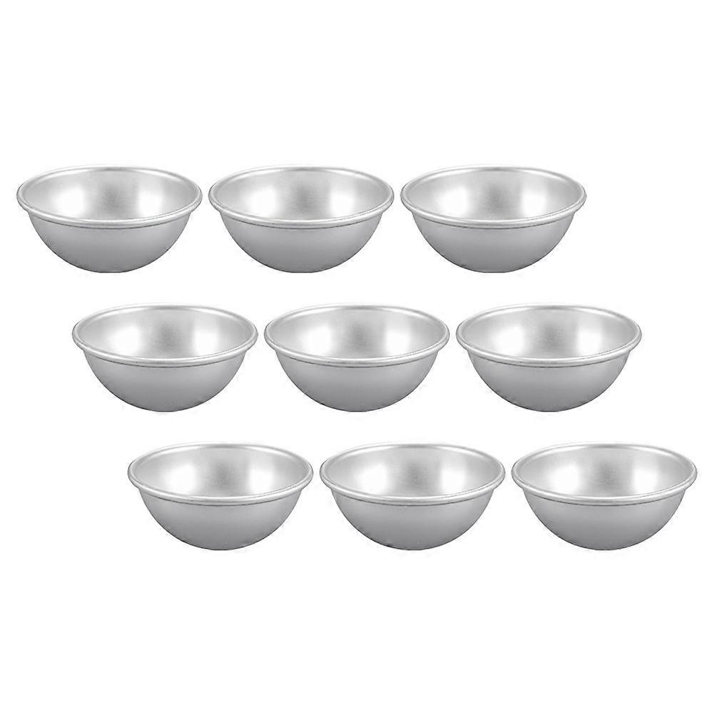 Metal Pudding Moulds Baking Making Pudding Home Users Hemispherical 9Pcs