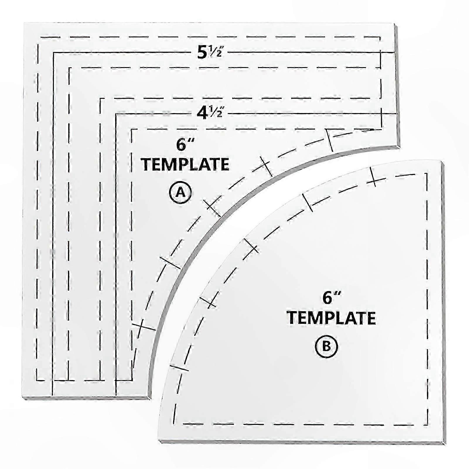 Reusable Patchwork Ruler Set for DIY Quilting and Sewing Projects