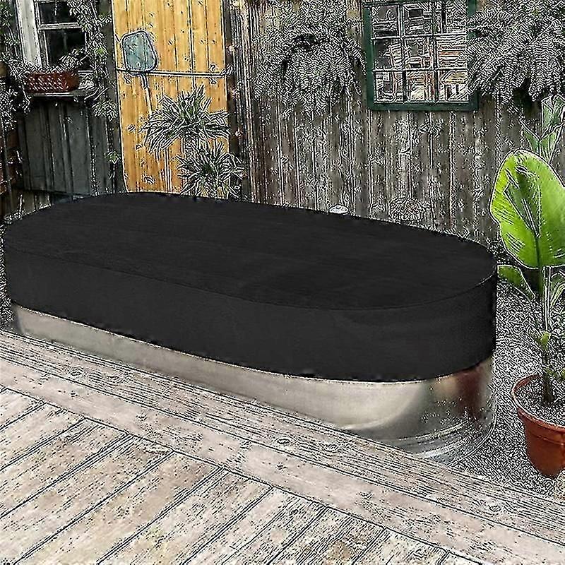 Fixed drawstring pool cover 6ft oval
