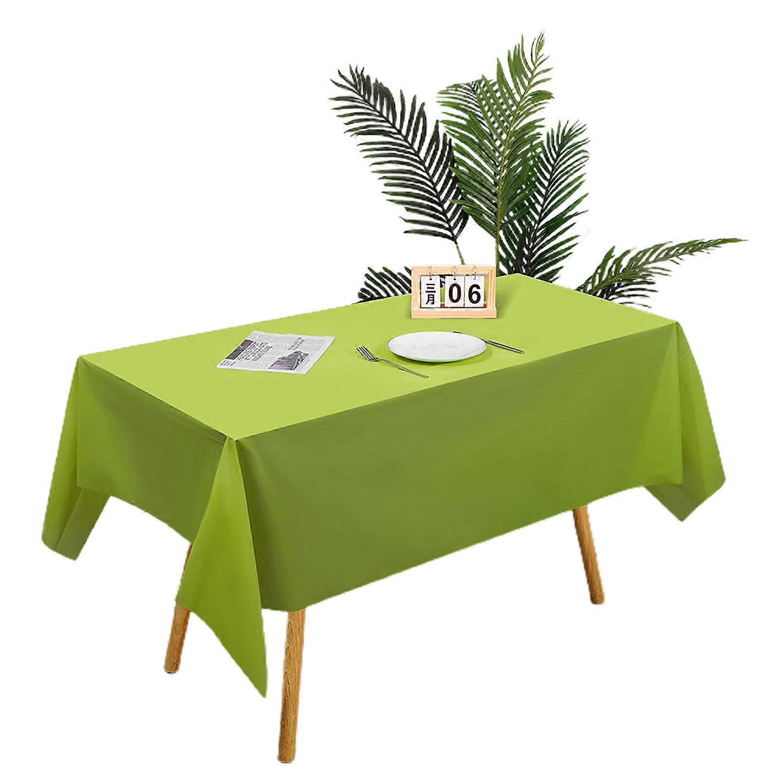 Disposable Tablecloth PE Material Thick Rectangular Table Cloth Easy to Use Solid Color Table Cover Birthday Party Decoration