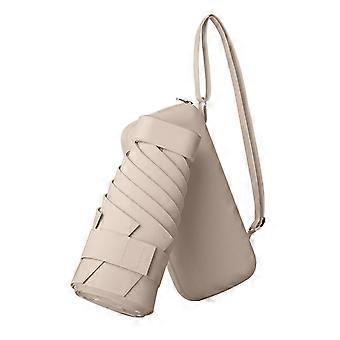 Paraguas de viaje compacto con funda: ligero, portátil, con protección solar y contra la lluvia para mujeres y niñas, compatible con bolsos.