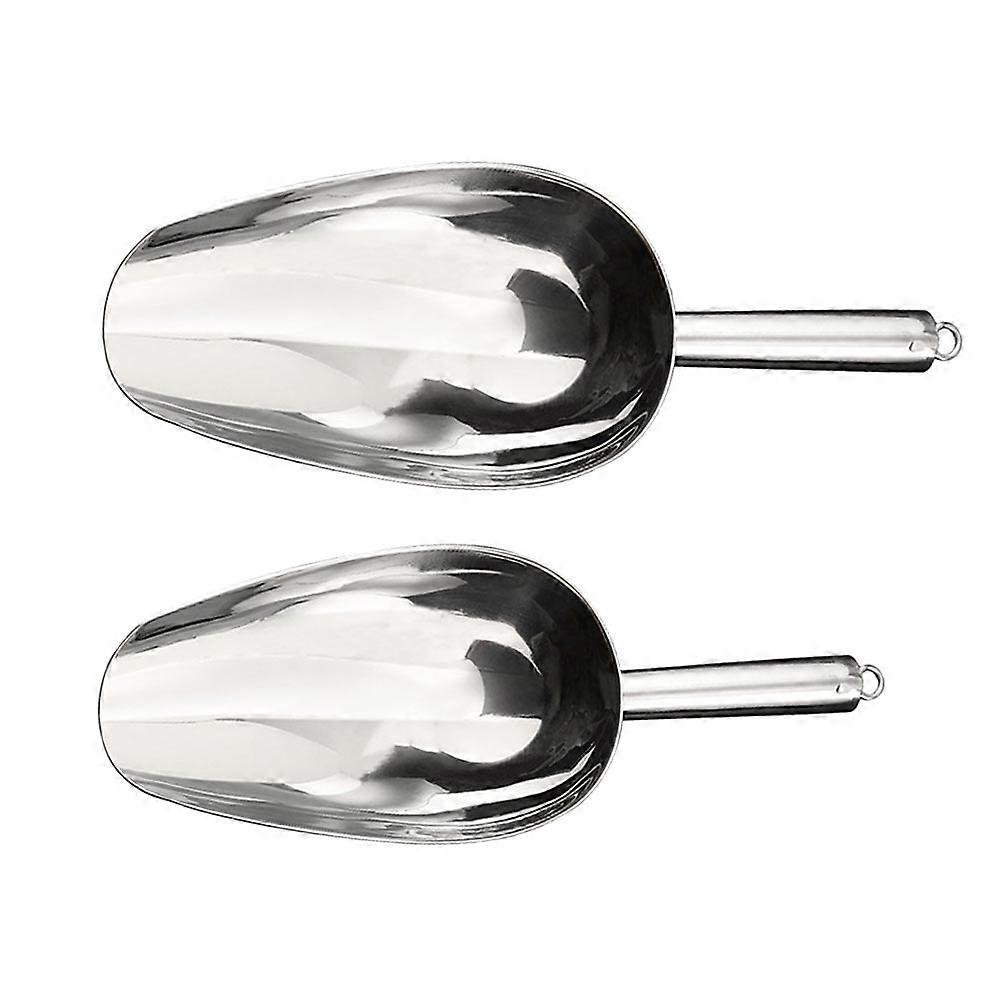 Practical Food Scoops Flour for Kitchen 4Pcs Silver Tool