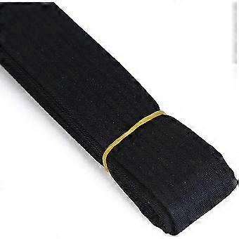 PurewH Taekwondo Farbige Ranggürtel Baumwolle Kampfsport Judo Karate TKD Aikido Uniformgürtel Kinder (Schwarz, 220cm)