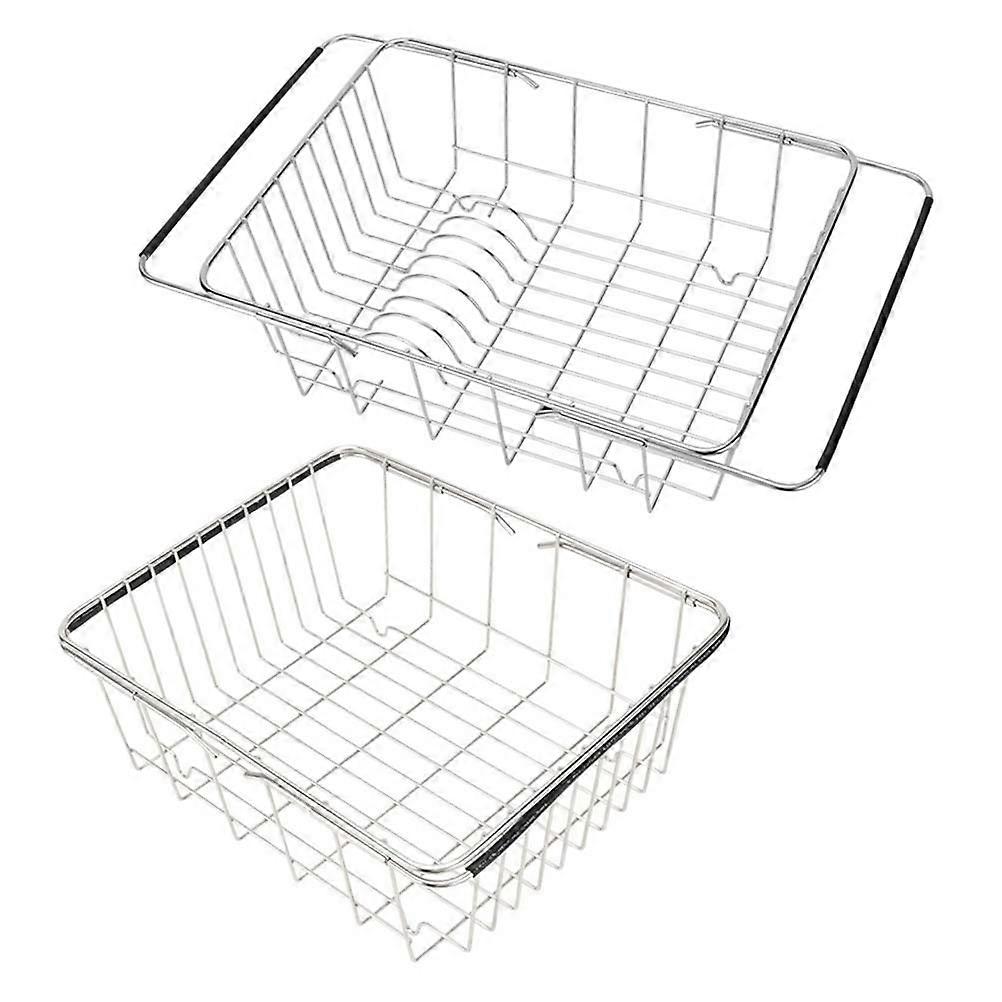 Dish Drying Rack Stainless Steel Sink Drain Basket with Rustproof Function