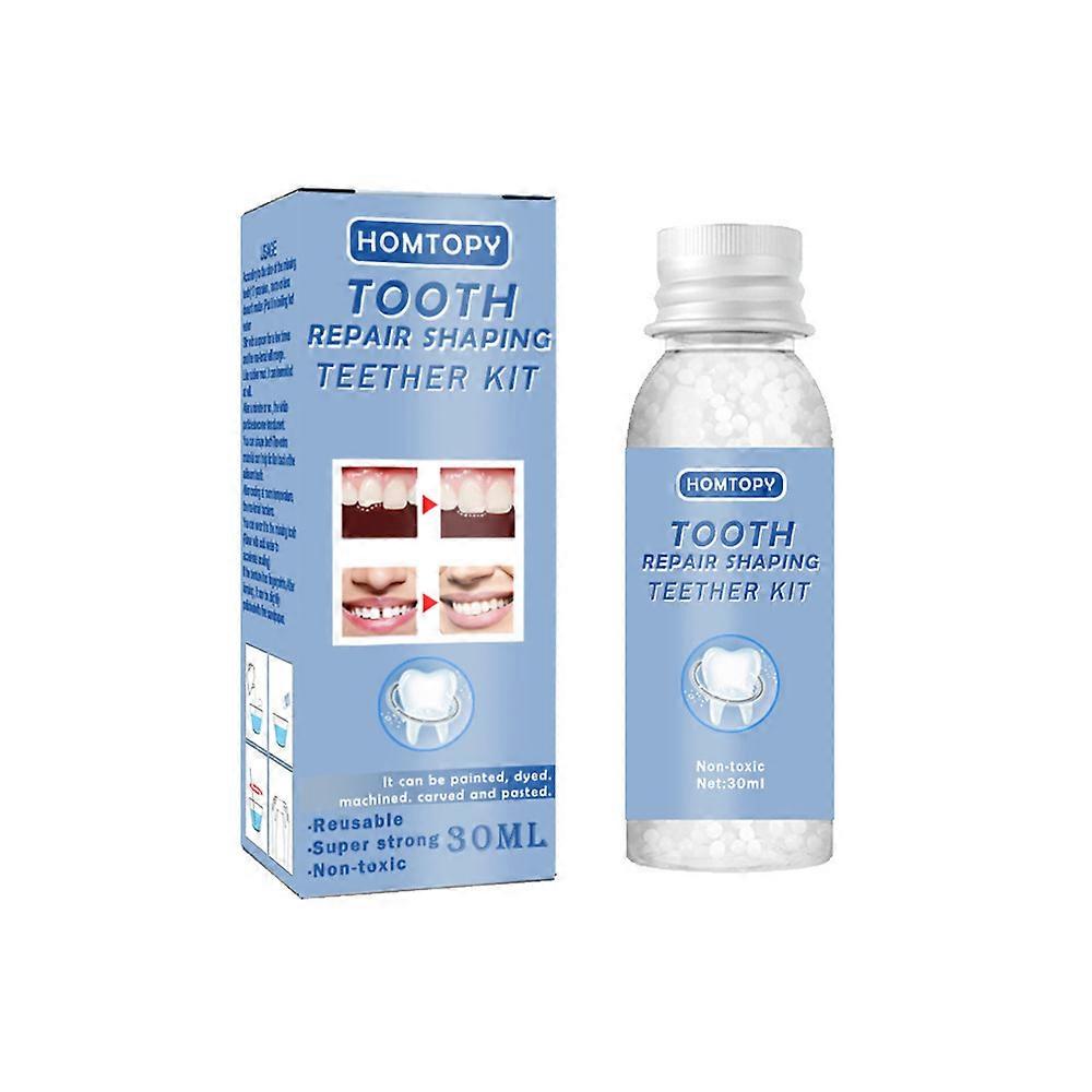 Ciment dentaire permanent ultra-résistant 1 à 3 fois pour couronnes, colle dentaire 30 ml à adhérence longue durée.