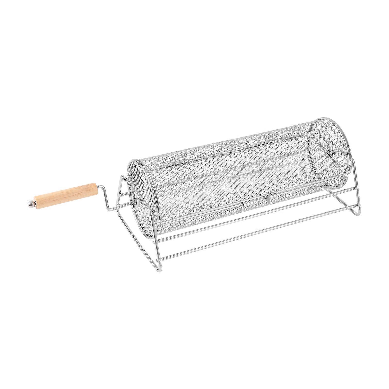 Easy Lock Lid Rolling Grill For Campfire And Backyard