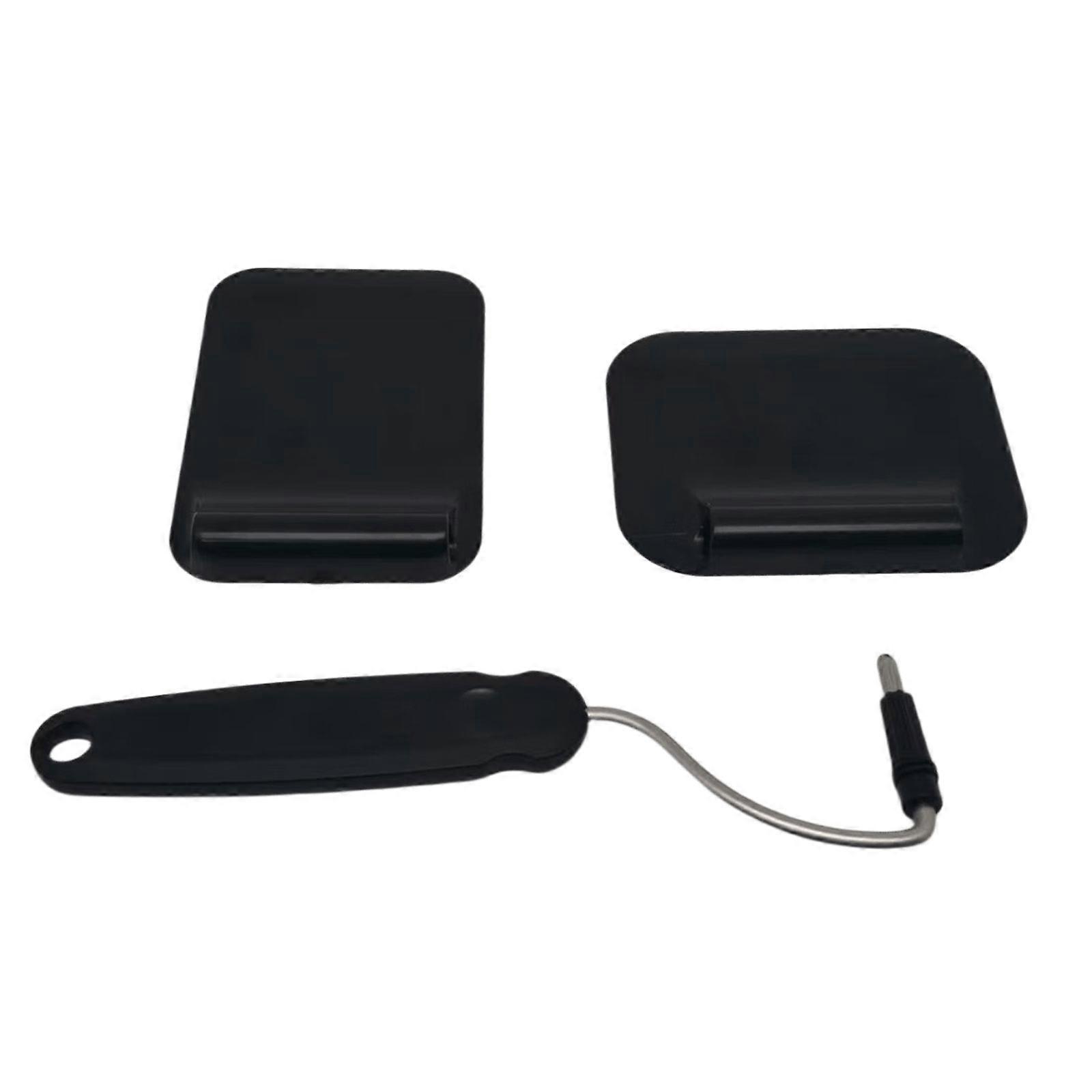 7 Position Ergonomic kitchen aide With Removable Attachments For Flipping And Serving  Black