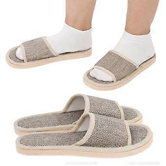 2 Paar Hausschuhe Männer Paare Hausschuhe Damen Sandalen Hausschuhe offene Zehen Hausschuhe Bodenpantoffeln