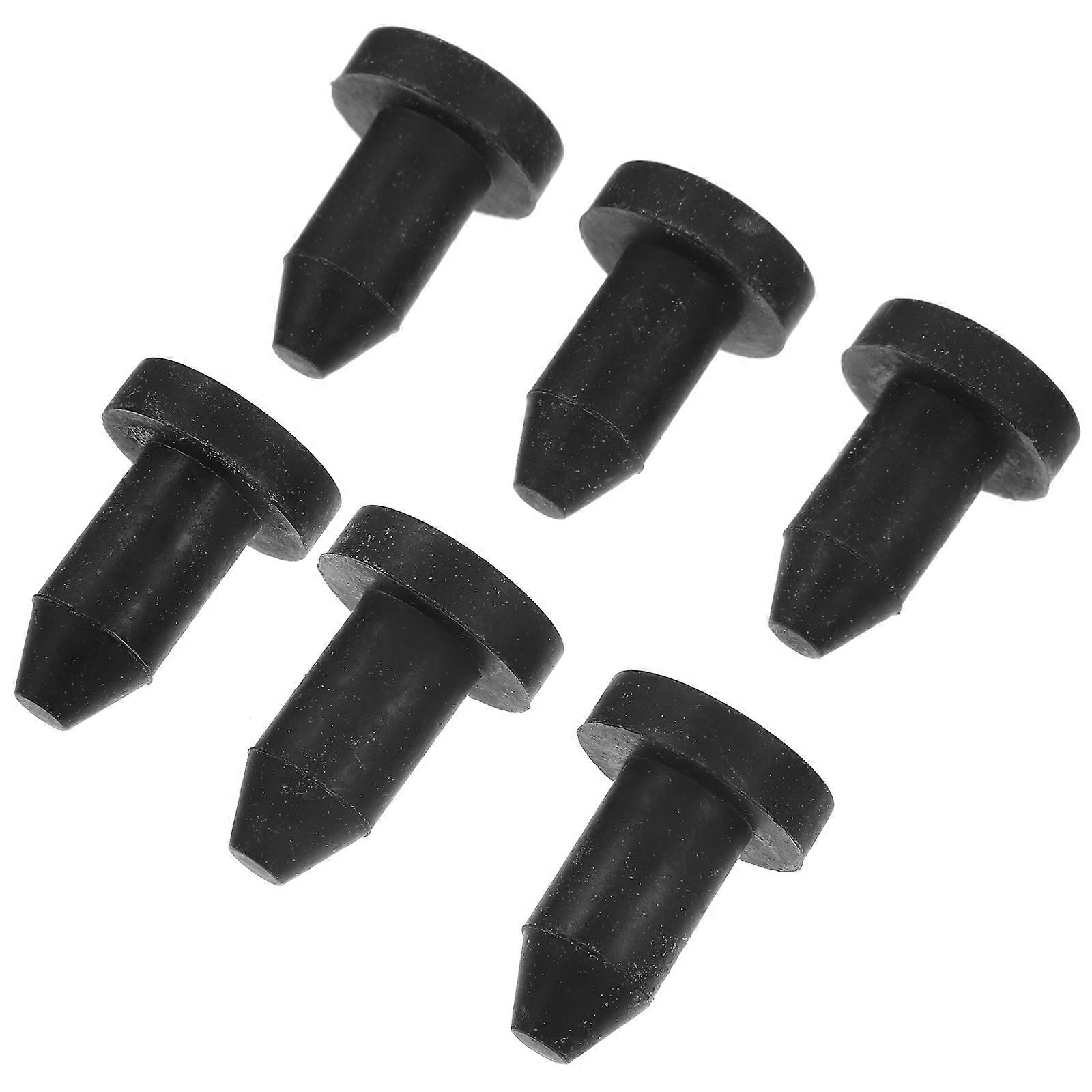 6pcs Rubber Drain Creative Plug Boat Drain Plug Deck Drain Plug Replacement Plug for Boat