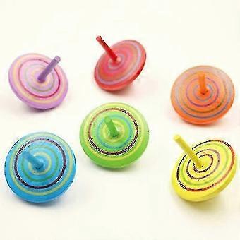 Hand-painted wooden gyroscopes, 3 pieces per set, Naturally safe, Improve coordination ability,xx