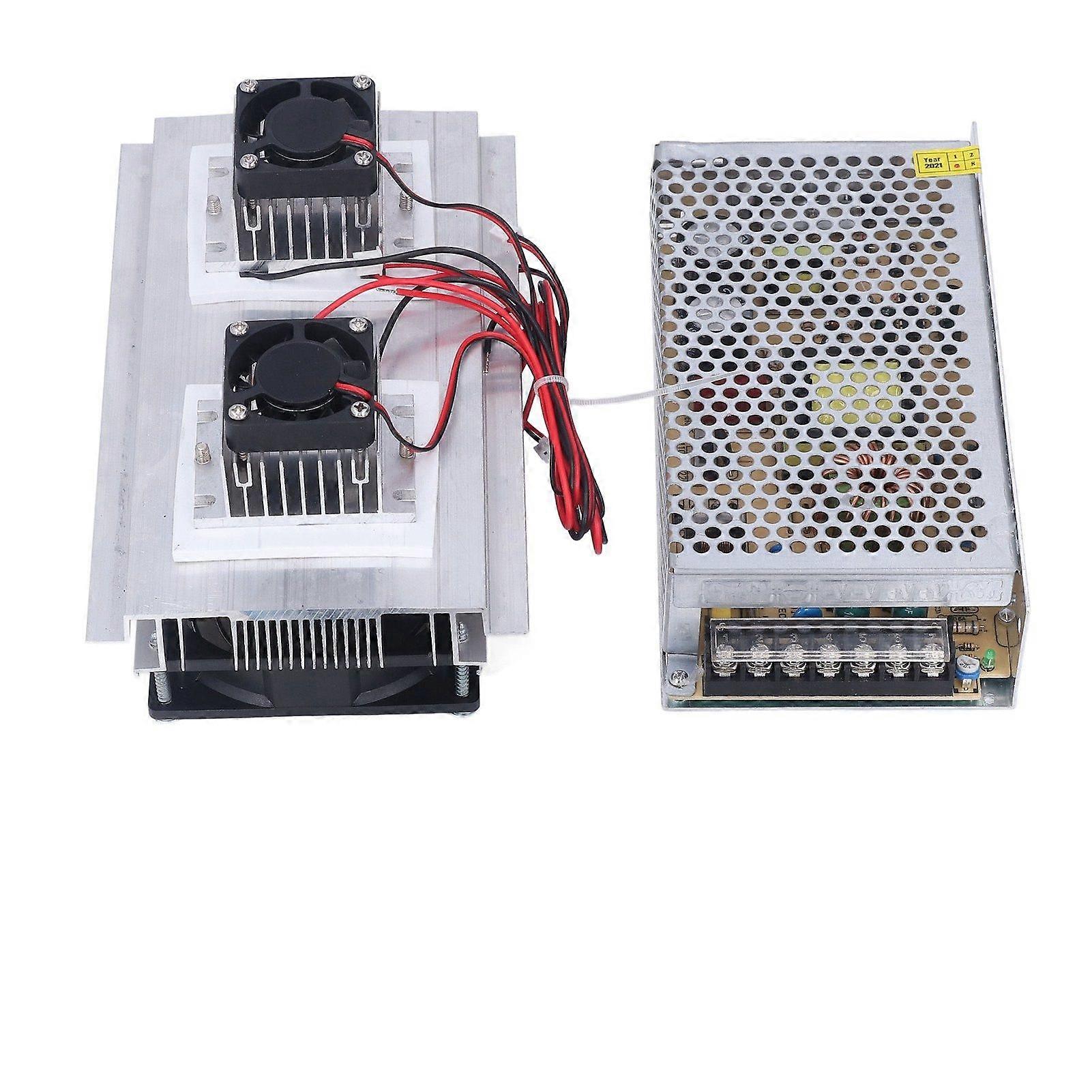 Dual Core Cooling Module DIY Semiconductor Refrigeration Pieces Kit with Power Controller