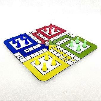 Classic Ludo Board Game Set, Travel Dice Game for 2 to 4 Players, Colorful Interactive Family Board Game for Christmas Halloween Game Night