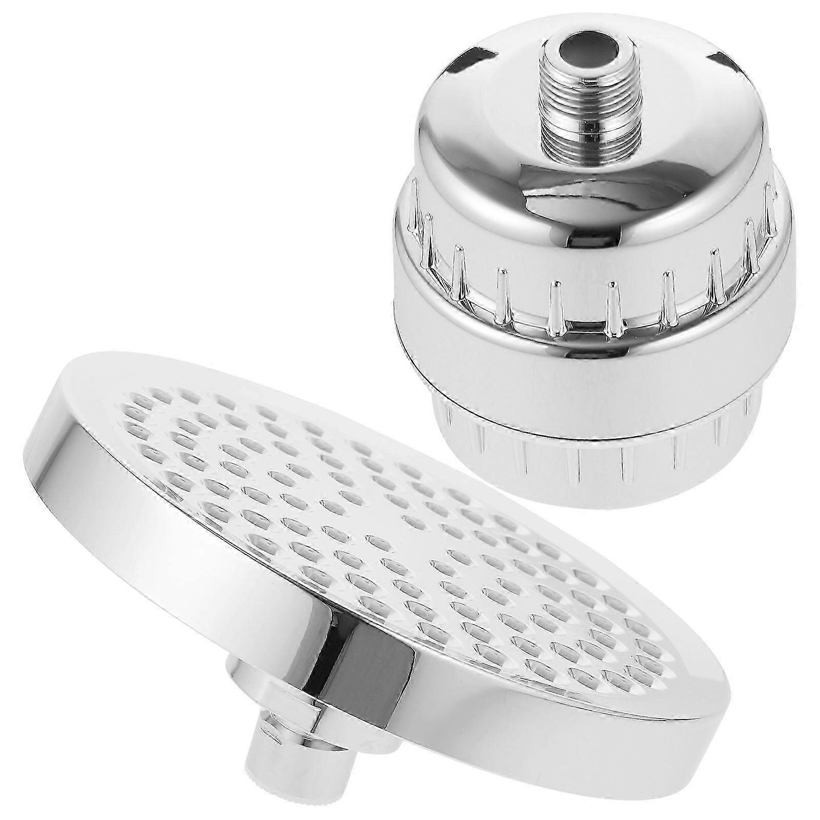 Filtered Shower Head Hard Water Filter Shower Head Rotatable 2Pcs Set