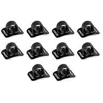 10 Pcs Vélo Décalage Frein Câble Boucle Organisateur Auto-Adhésif Simple Installation Vélo Changement De Vitesse Câble De Frein En Forme De U Pince À Mousqueton
