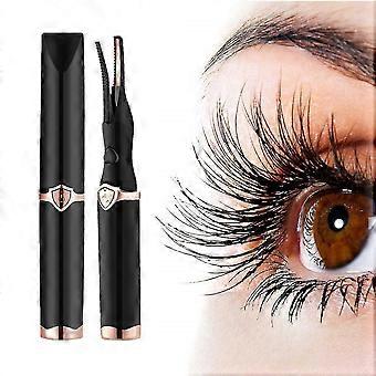 USB Rechargeable Heated Eyelash Curler - Long-Lasting Winter Curls Makeup Tool,L