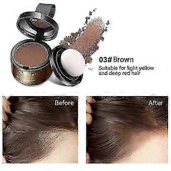 Hair Line Powder 4g Musta Root Cover Up Luonnollinen Välitön Vedenpitävä Hiusraja Shadow Powder Hiukset Peitevoide Peittävyys Musta
