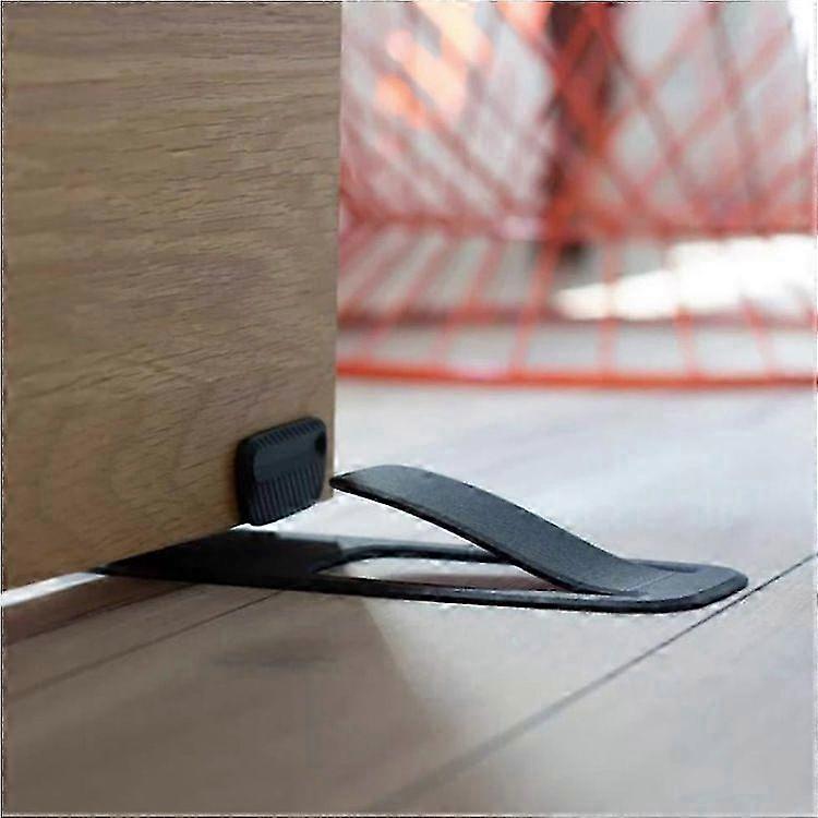 4PCS Black Spring - Door Stopper with Door Protector