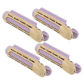 4pcs Purple Volumizing Hair Clips, Hollow Comb Teeth Heat Resistant Root Styling Clips