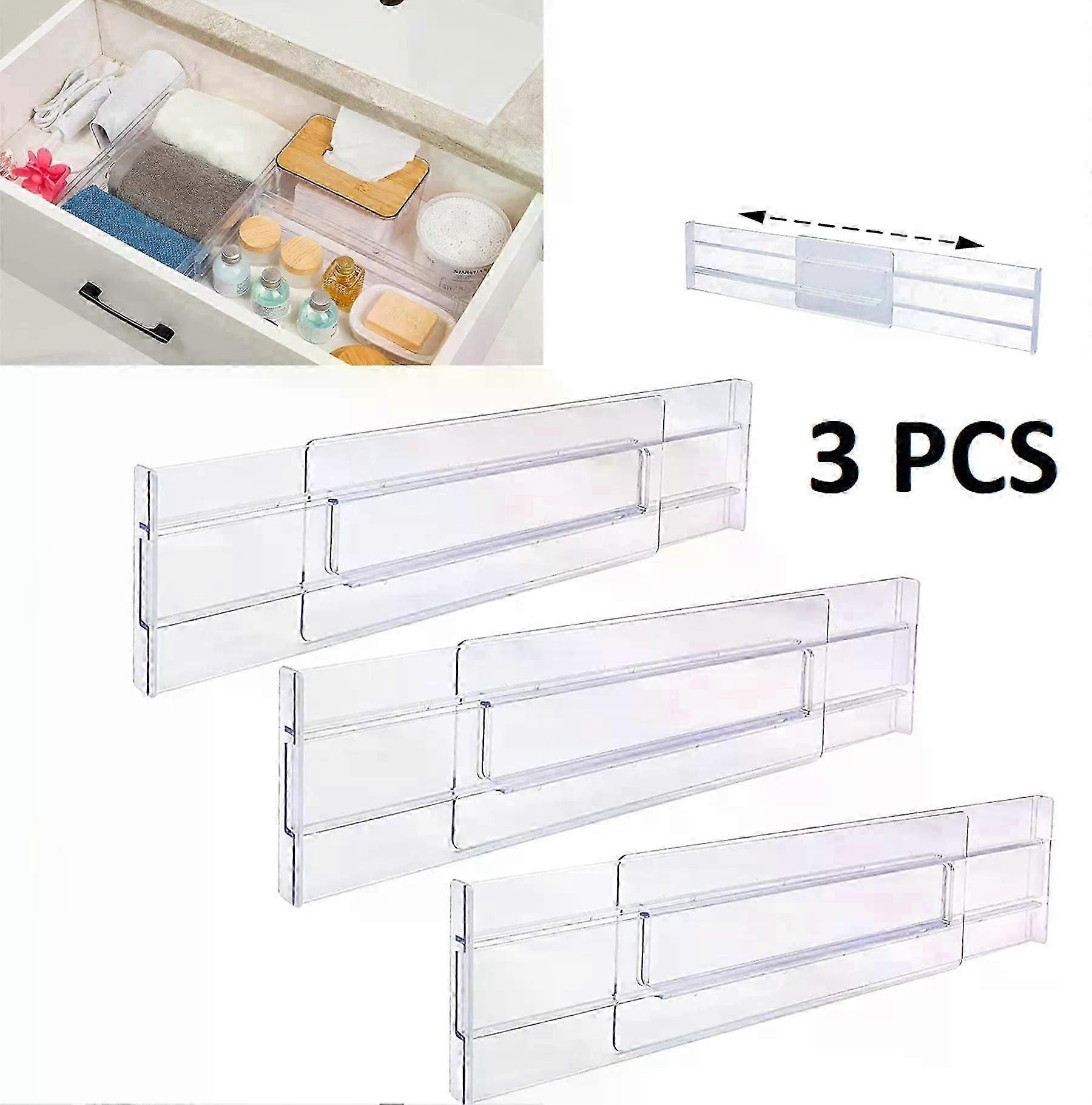 Three-drawer storage divider, drawers are adjustable.