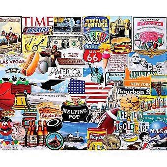Jigsaw Puzzle Patriotic American Collage Puzzles CYQL-1353