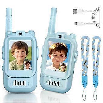 Videocitofono portatile ricaricabile per bambini, walkie-talkie, videocitofono ricaricabile per bambini, walkie-talkie, per bambini dai 3 ai 12 anni