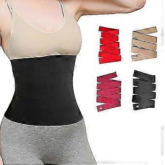 Invisible Wrap Waist Trainer Tape Snatch Me Up Bandage Women Slimming Tummy Wrap Belt Sauna Trimmer Belt - B