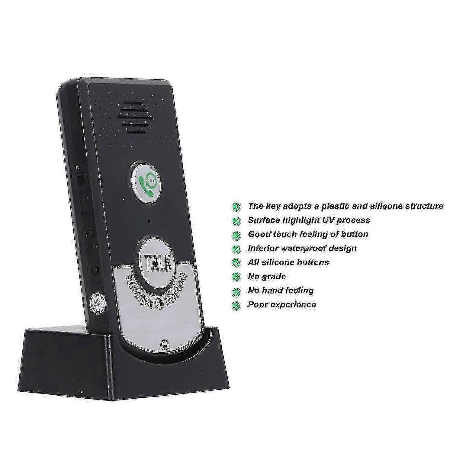 Wireless Intercom Unit, User Friendly Long Range Intercom Systems, Wireless Voice Intercom with 2 Way Call, Application for Home, Hotels, Restaurants