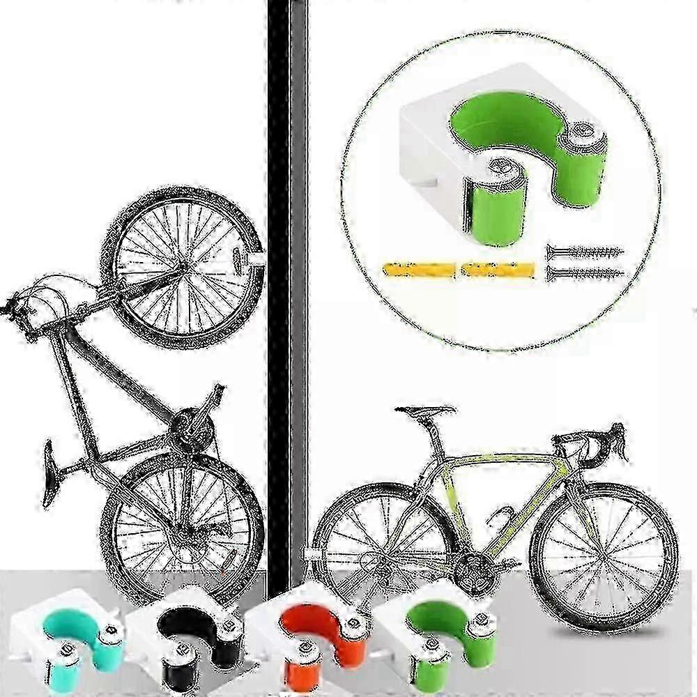 Compact Dual-Sized Bike Wall Hook Set