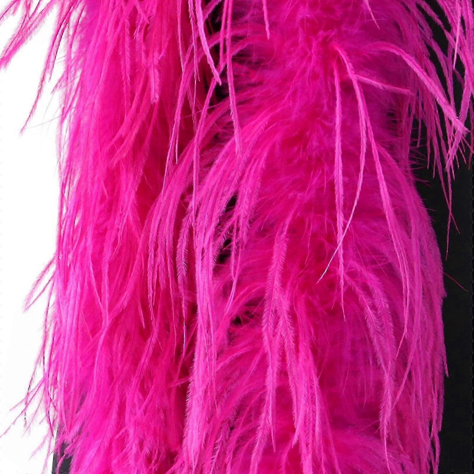 Soft Ostrich Feather Trim Scarf