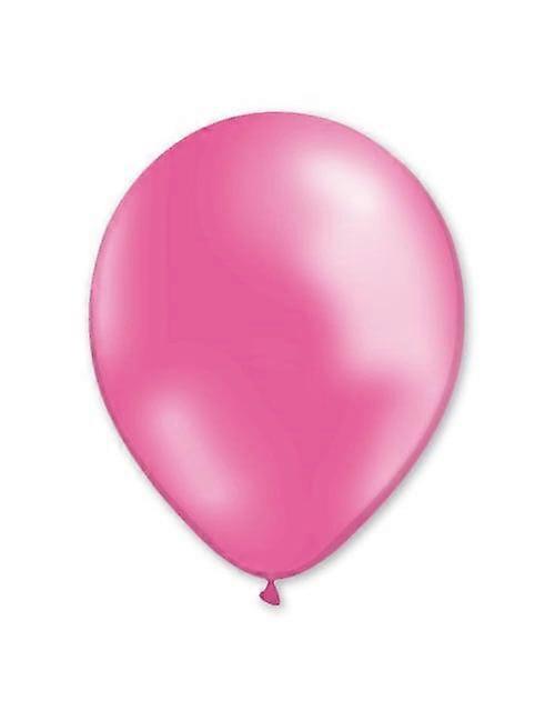100 Metallic Pink Balloons 29 cm
