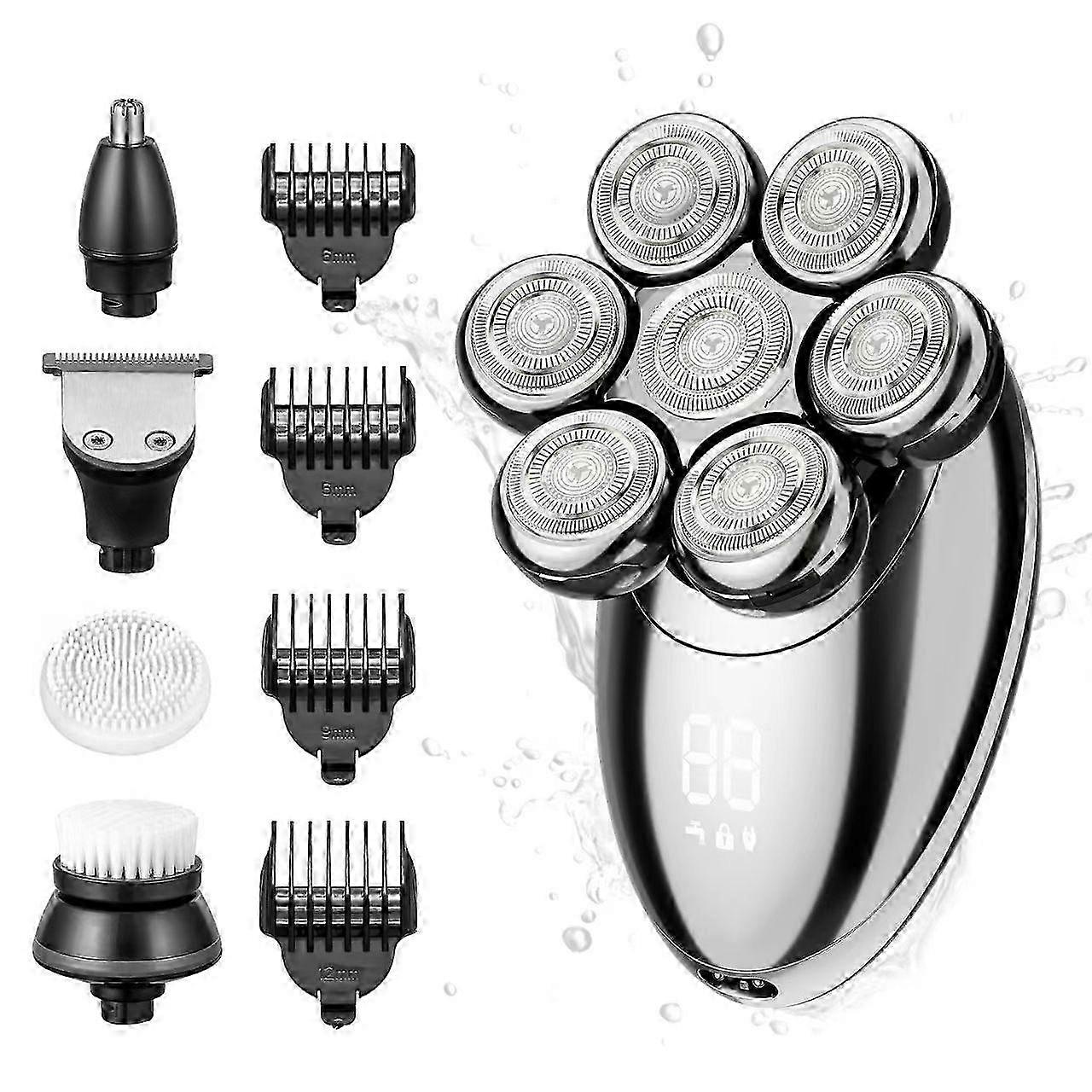 Smooth 7D IPX7 Wet Dry Head Shaver
