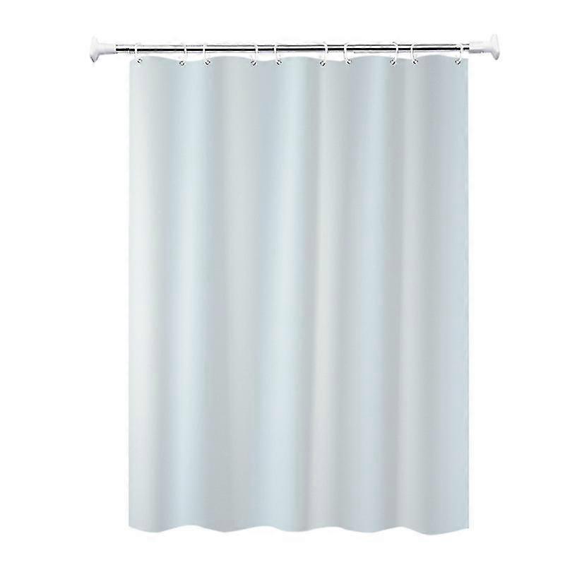 Elegant Solid White Shower Curtain