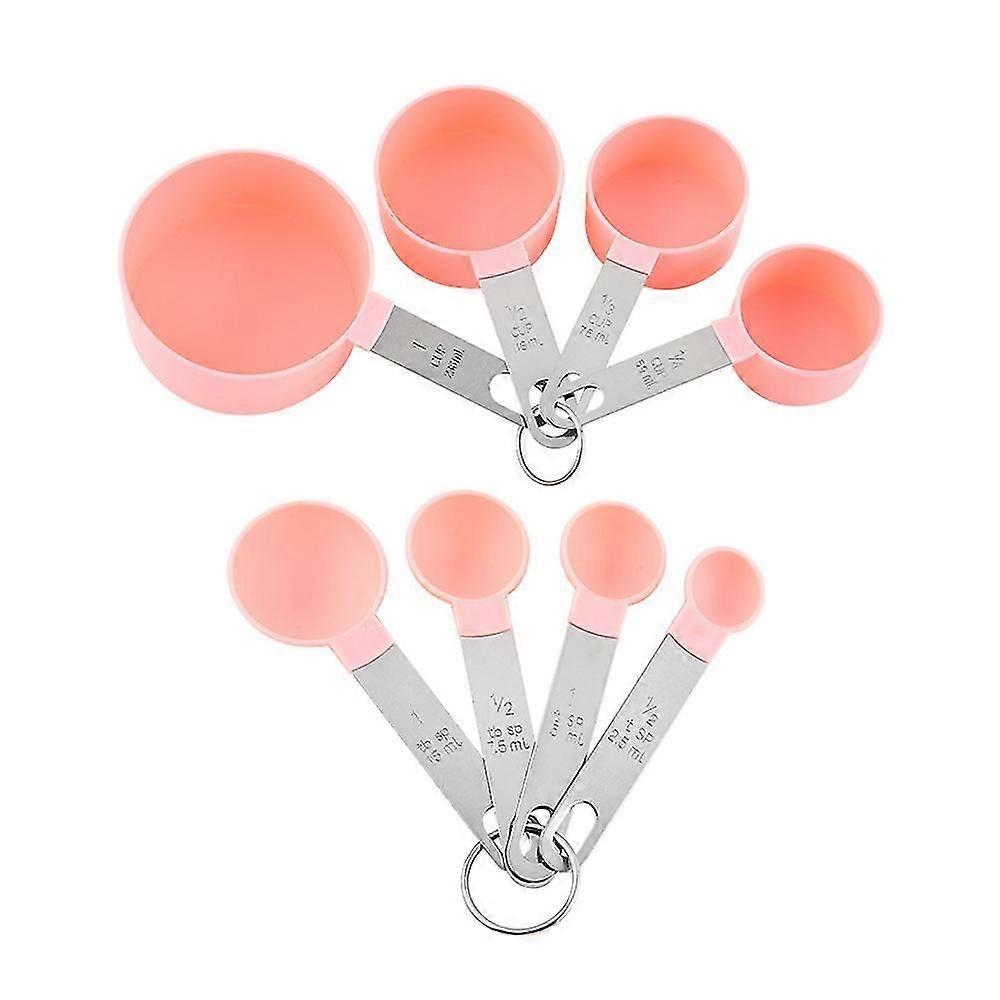 Stainless Steel Measuring Cup And Spoon Kit - Stackable And Nested Kitchen Tools For Cooking And Baking