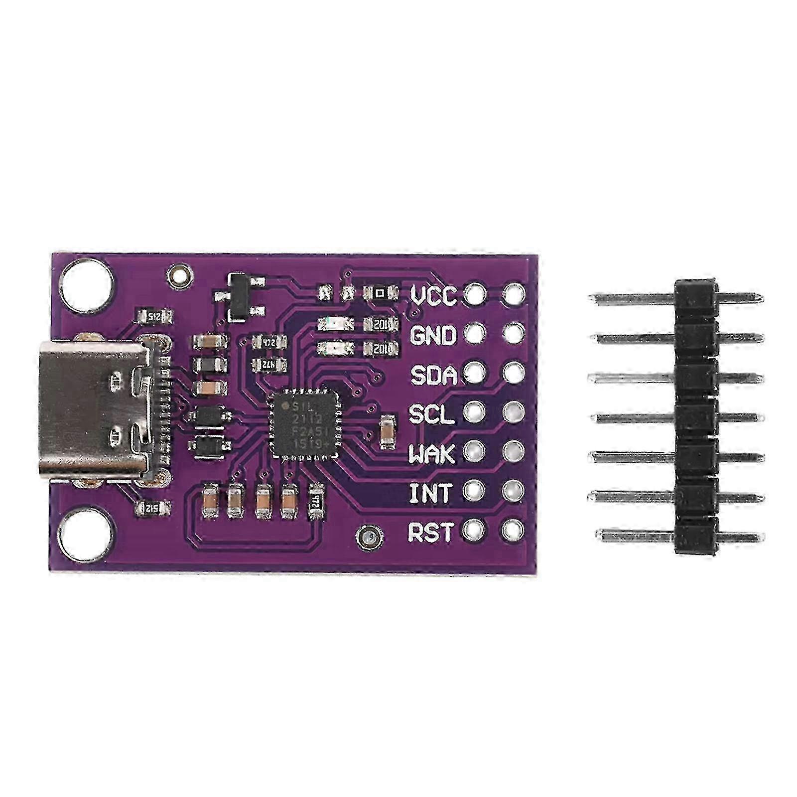 CP2112 Evaluation Debugging Board CP2112 Debug Board Type C USB to SMBus I2C Communication Module Dongle Data Recording