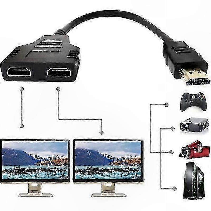 HDMI Splitter Cable 1080P Dual Port
