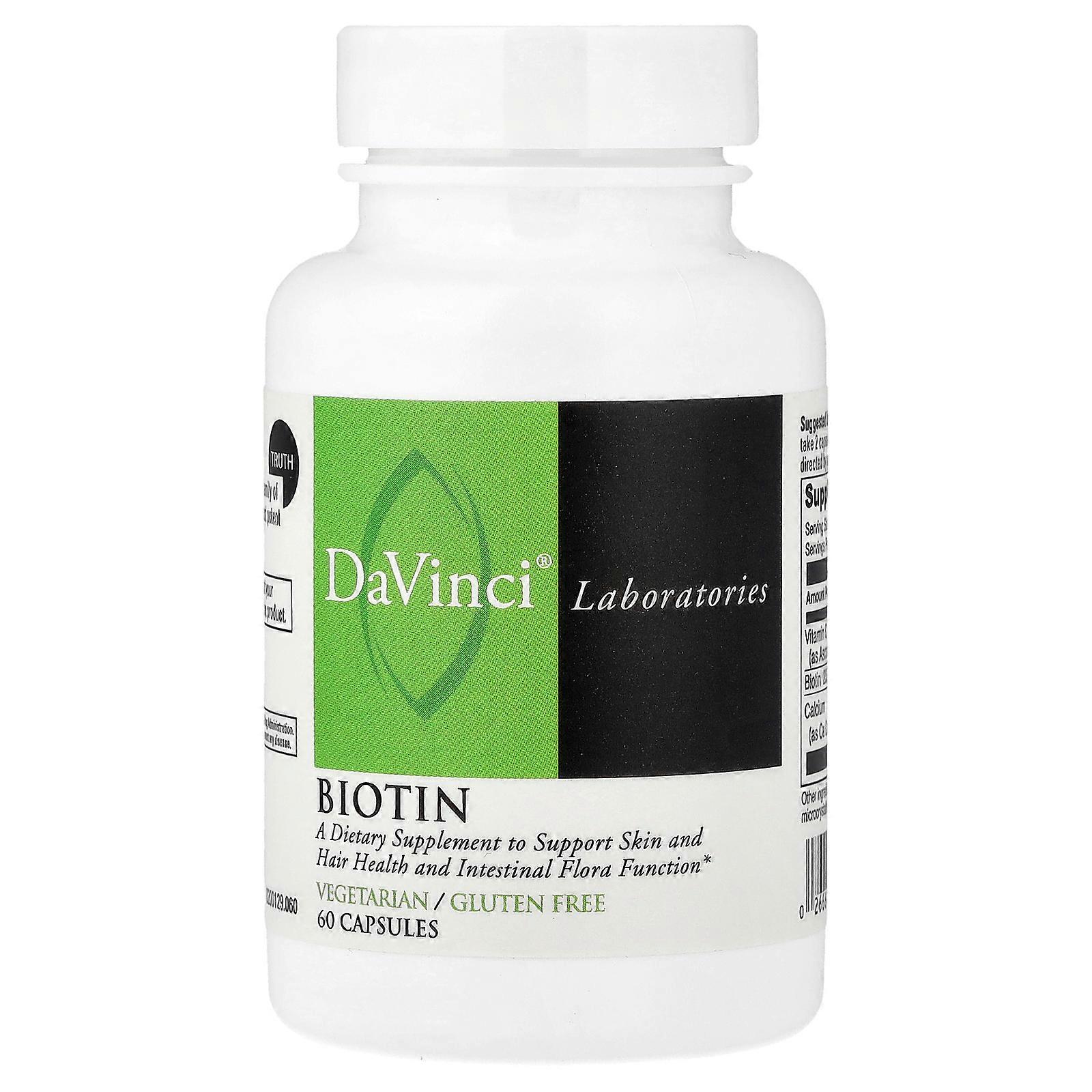 2 x DaVinci Laboratories, Biotin, 60 Capsules