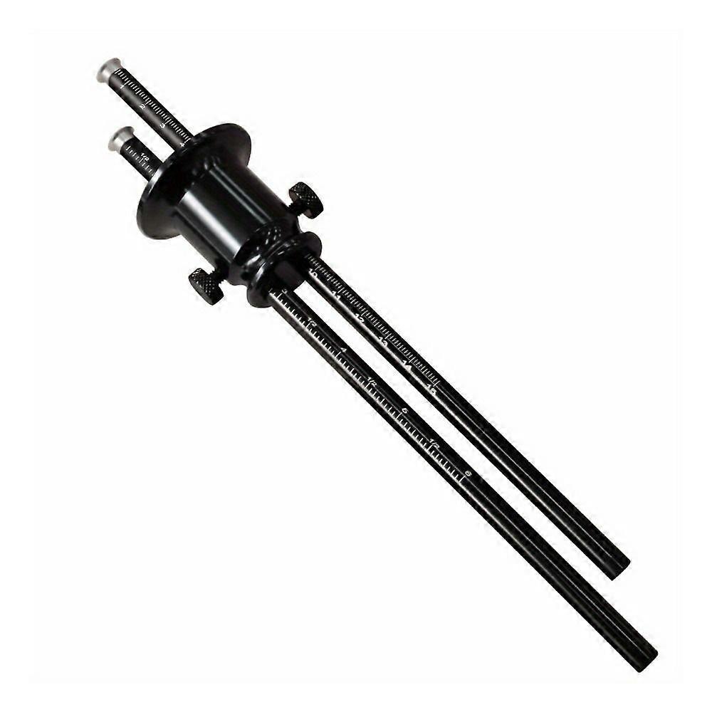 Woodworking Marking Gauge with Knurled Locking Knobs and Metric Imperial Engravings