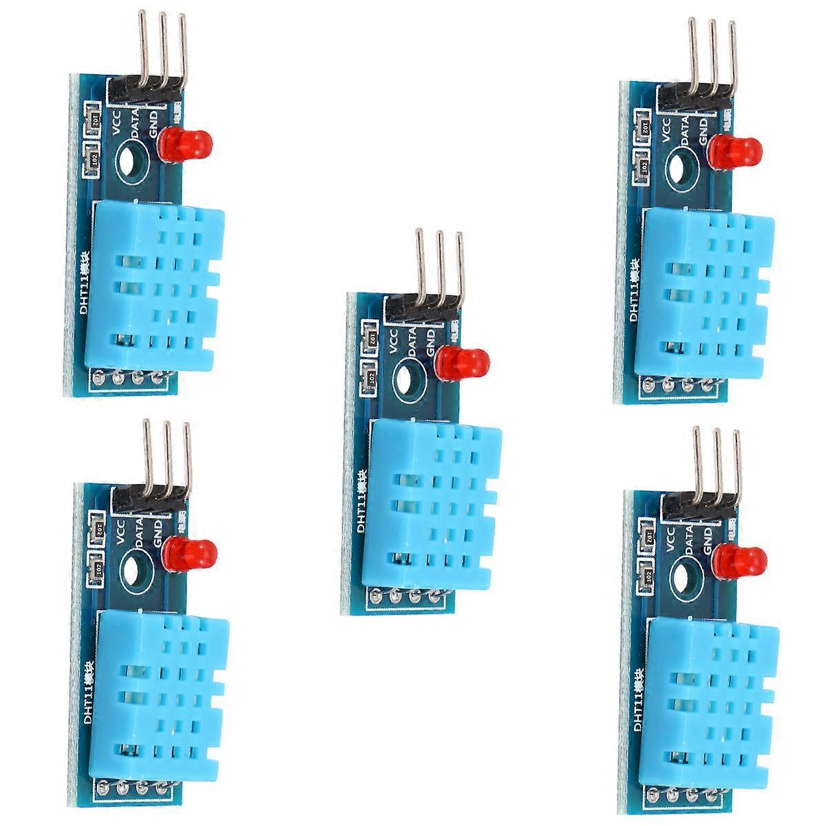 Humidity Module Sensor Module for Measuring Use 5Pcs Digital Temperature Sensor
