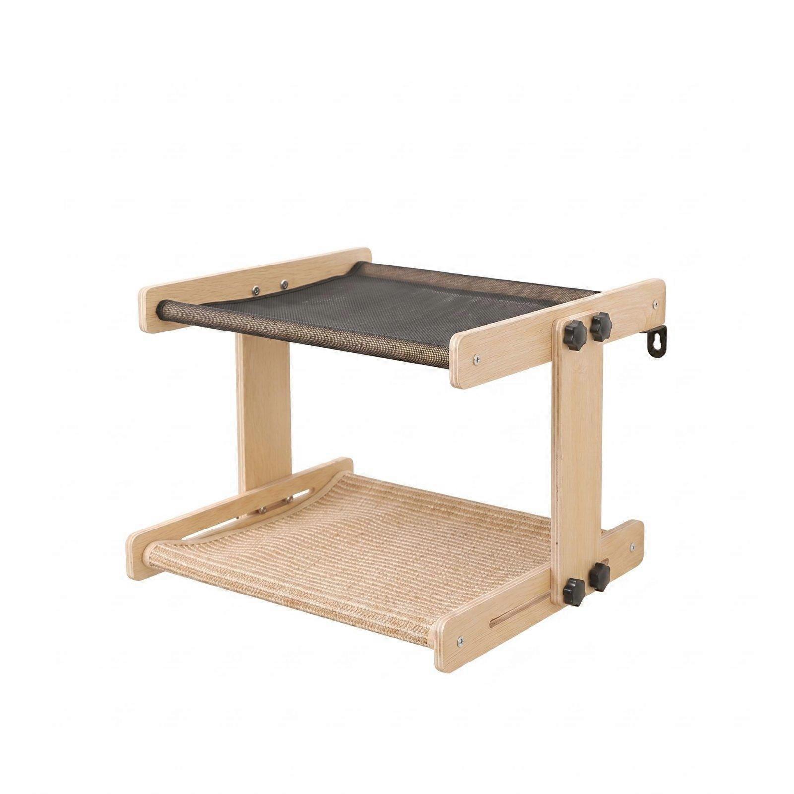 Double Layer Kitten Window Bed Year-Round Kitten Scratching Shelf Bed Easy To