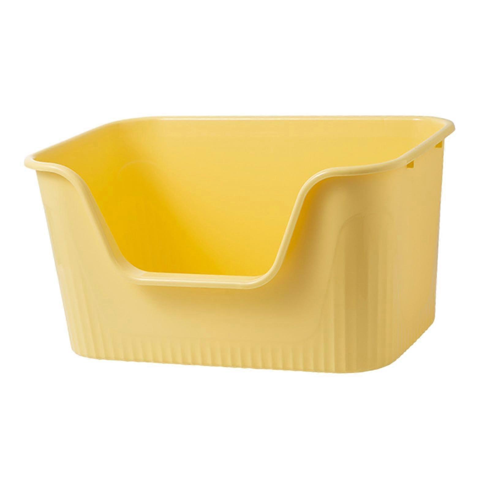 PP Open Cat Litter Box High Walls