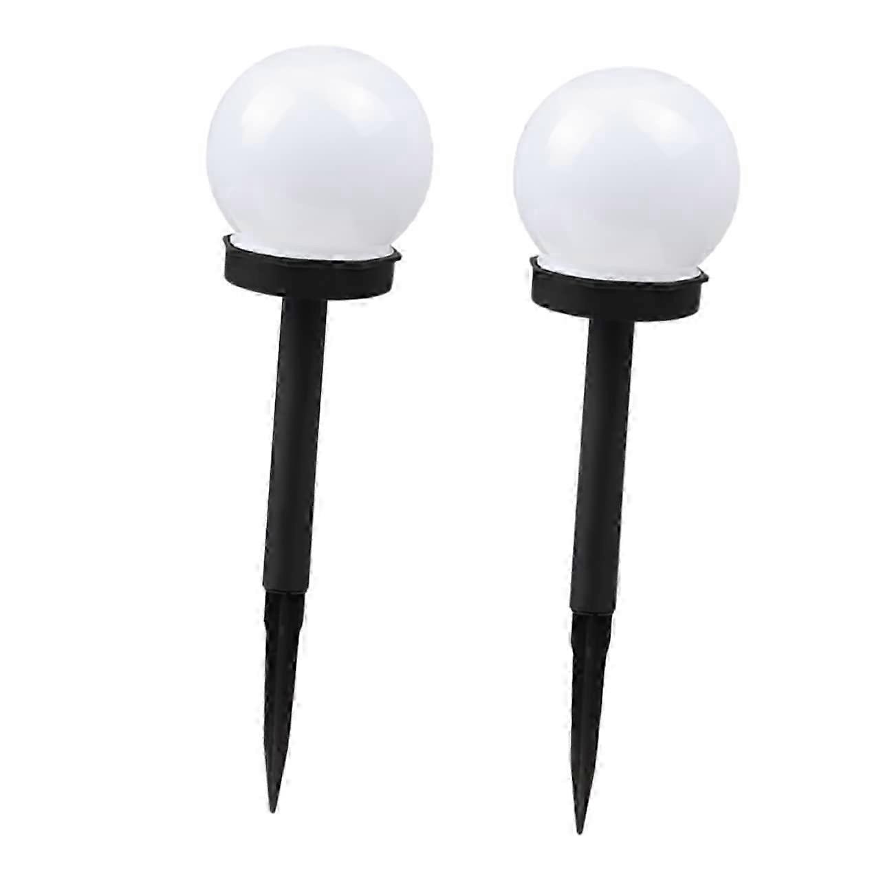 2Pcs Solar Ground Lights Weather Resistant