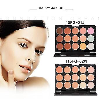 15 Colors Professional Natural Long Lasting Facial Makeup Concealer Palette