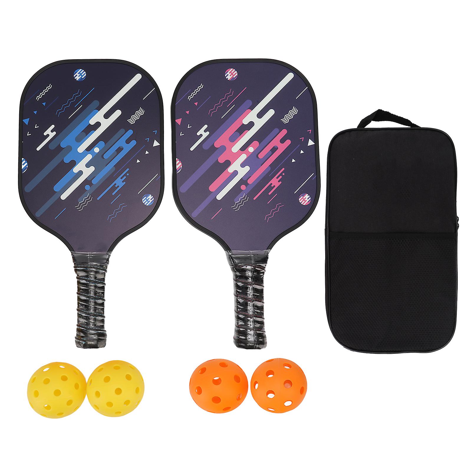 Glasvezel Ball Paddle Kit Professionele Draagbare Oppervlakte Polypropyleen Lichtgewicht Glasvezel Bal Racket Set